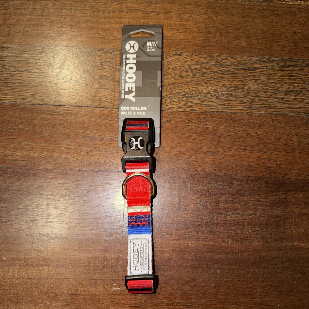 Hooey Dog Collar Sz M 12-18" Rainbow